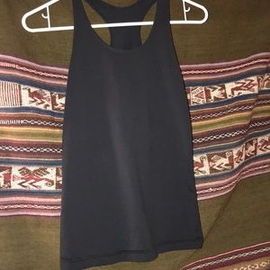 Womens razor back lululemon black tank top